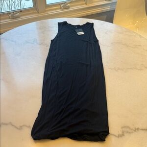 NWT!! ATM Anthony Thomas Melillo black tank BODYCON  Midi Dress